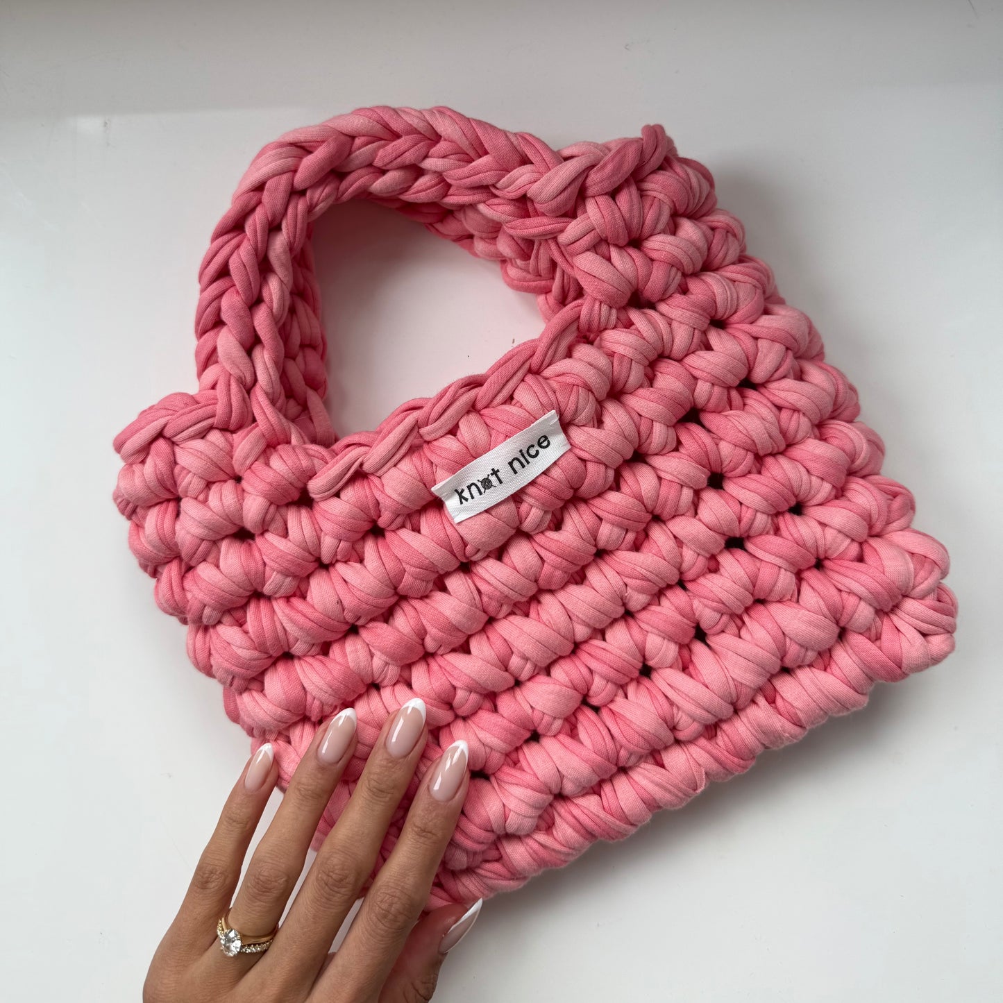 mini tote - peach