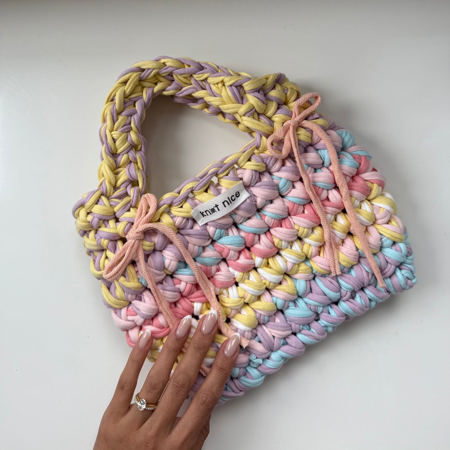 mini tote - pastels