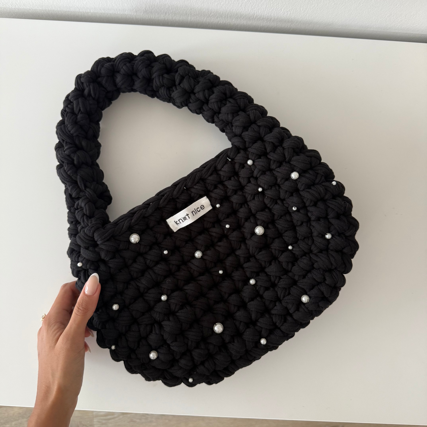 pearl bag - black