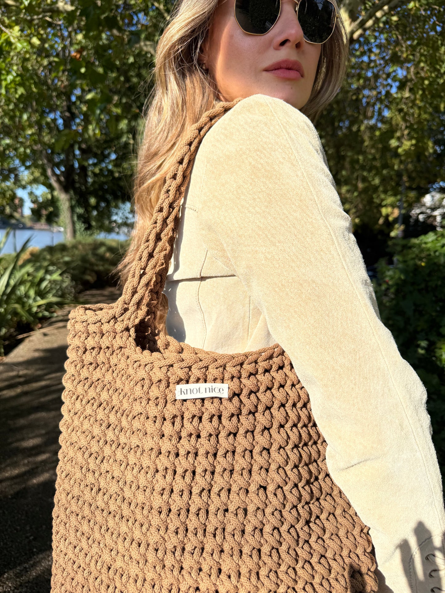 everything tote - chocolate brown