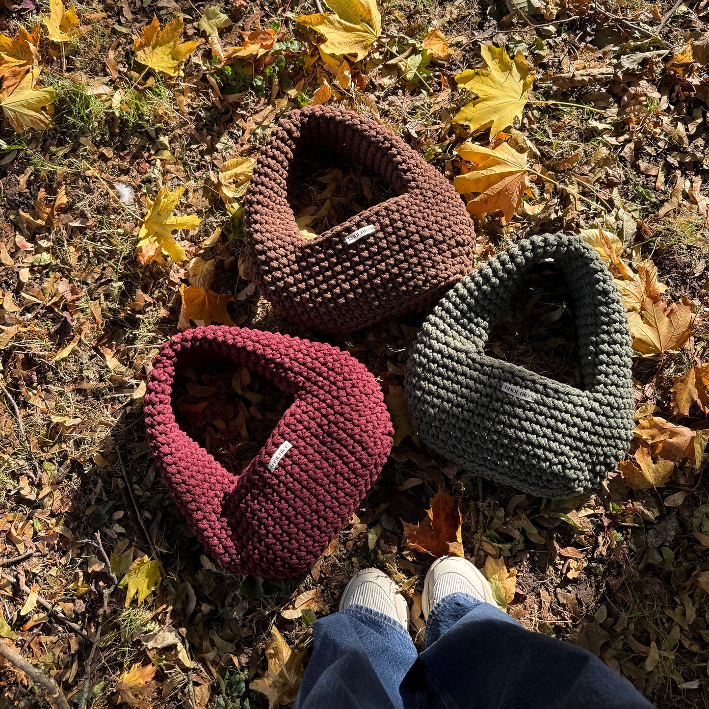 egg bag - burgundy