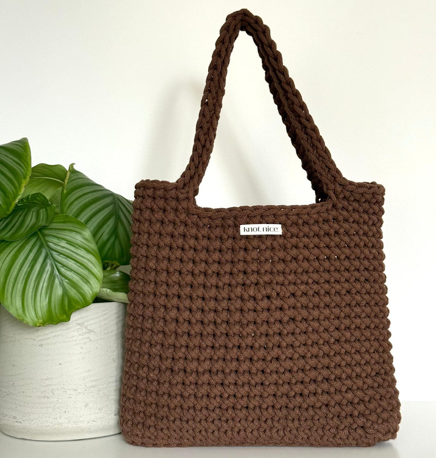 everything tote - chocolate brown