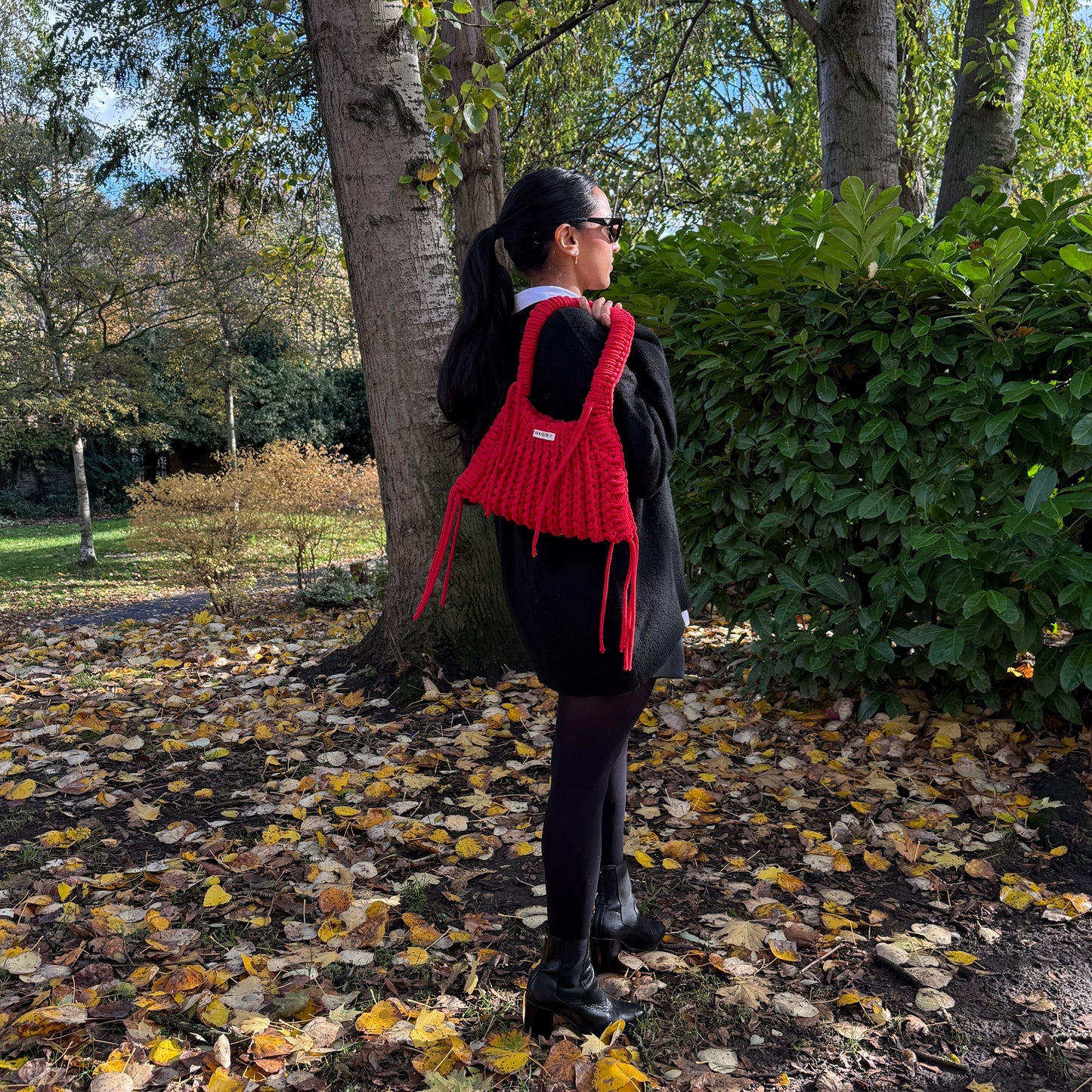 trapeze bag - burgundy