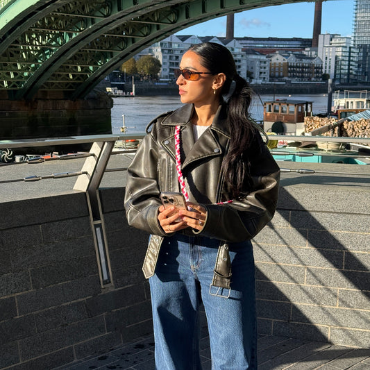 phone lanyard - baby blue