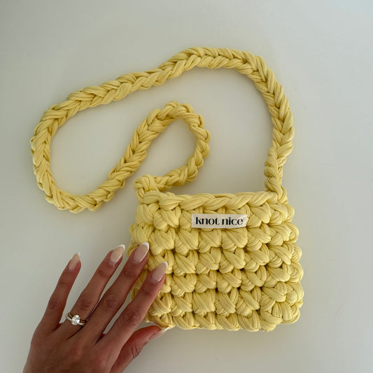 kiddie knot - butter yellow