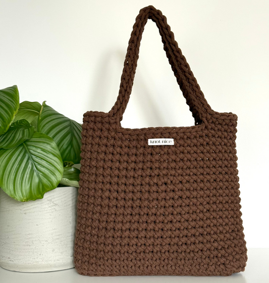 everything tote - chocolate brown