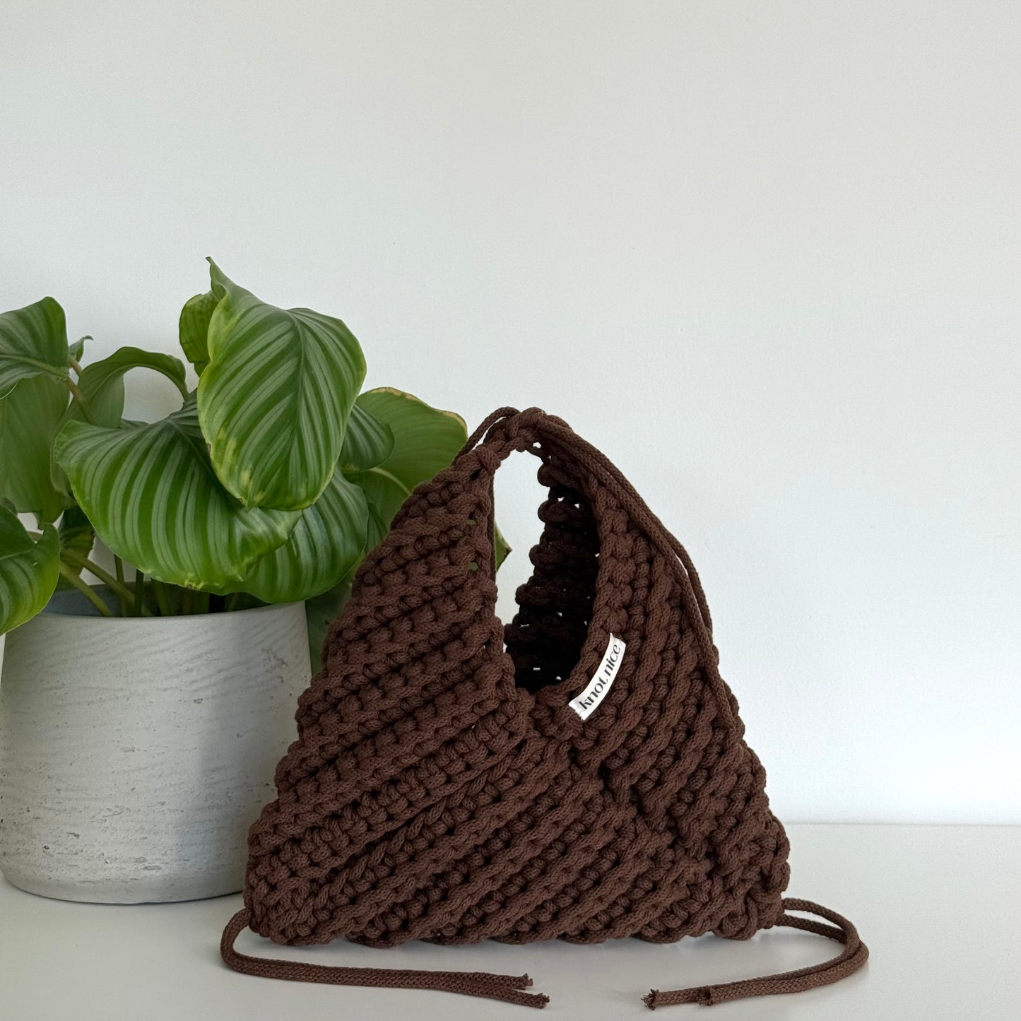 prism bag - chocolate brown