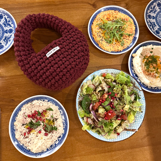 egg bag mini - burgundy
