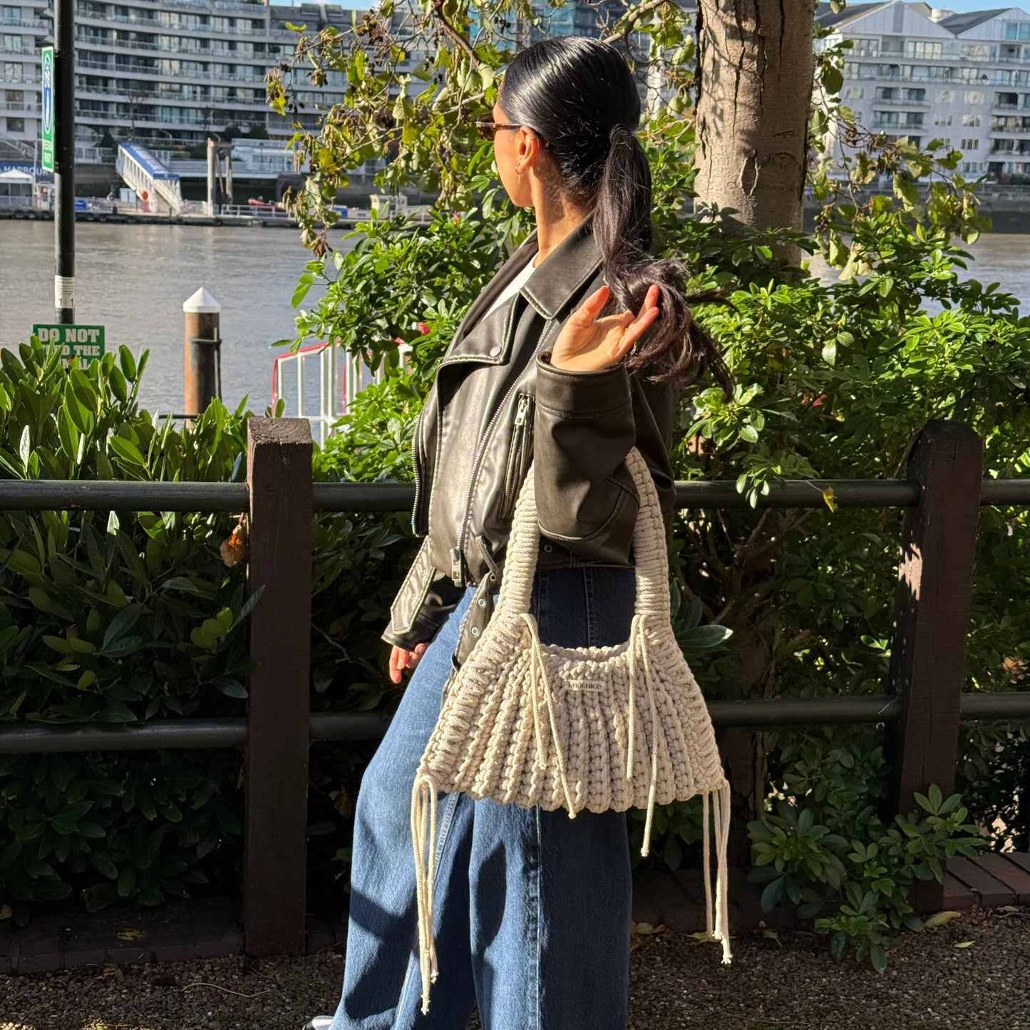 trapeze bag - beige