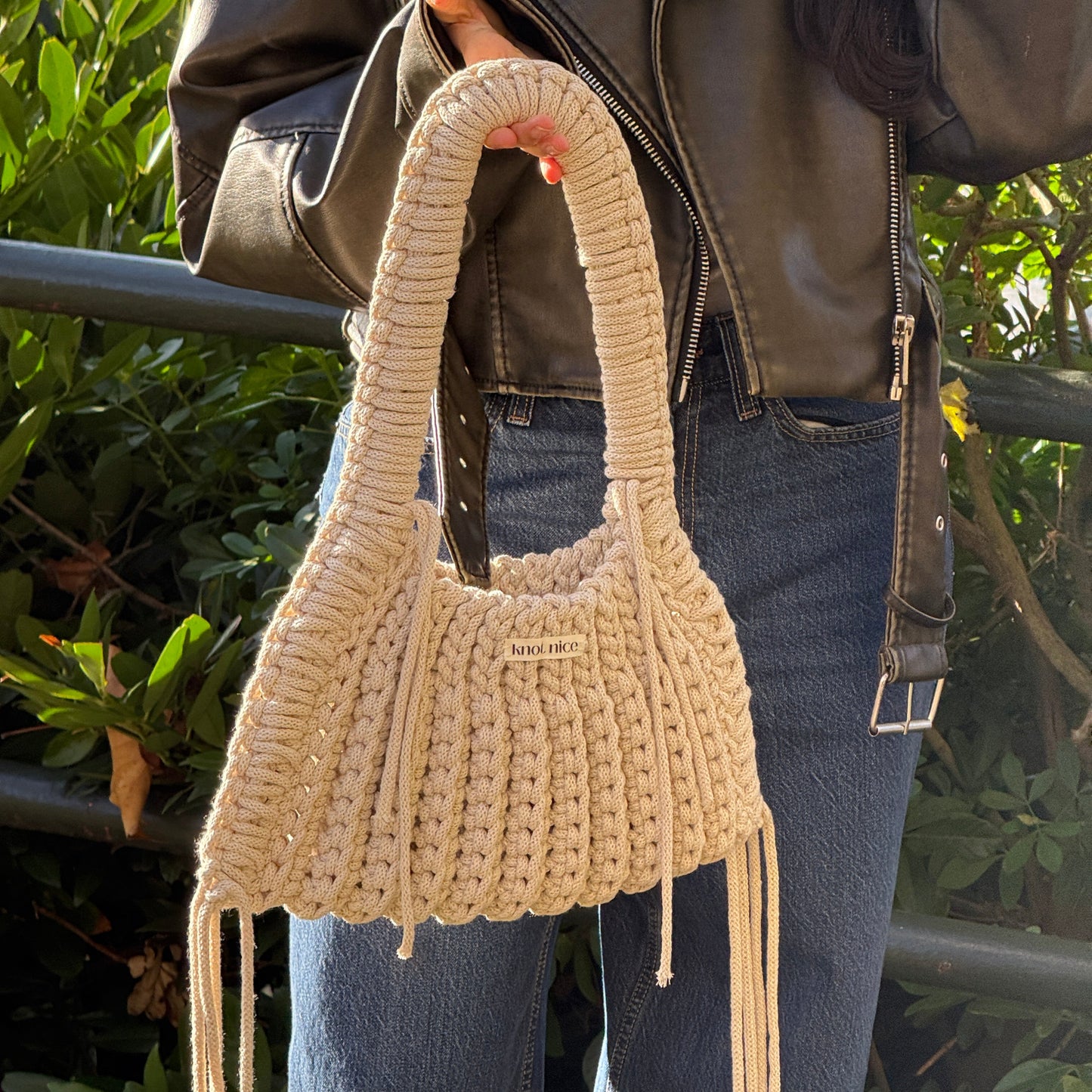 trapeze bag - beige