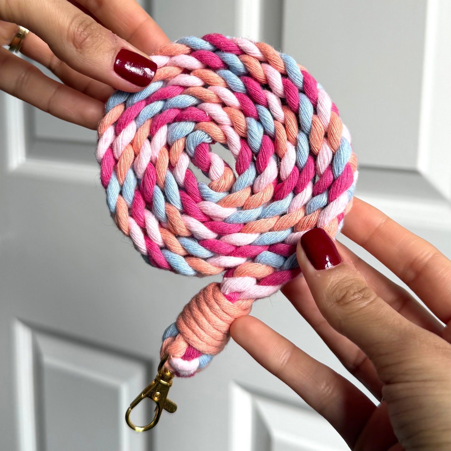 phone lanyard - candyfloss curl