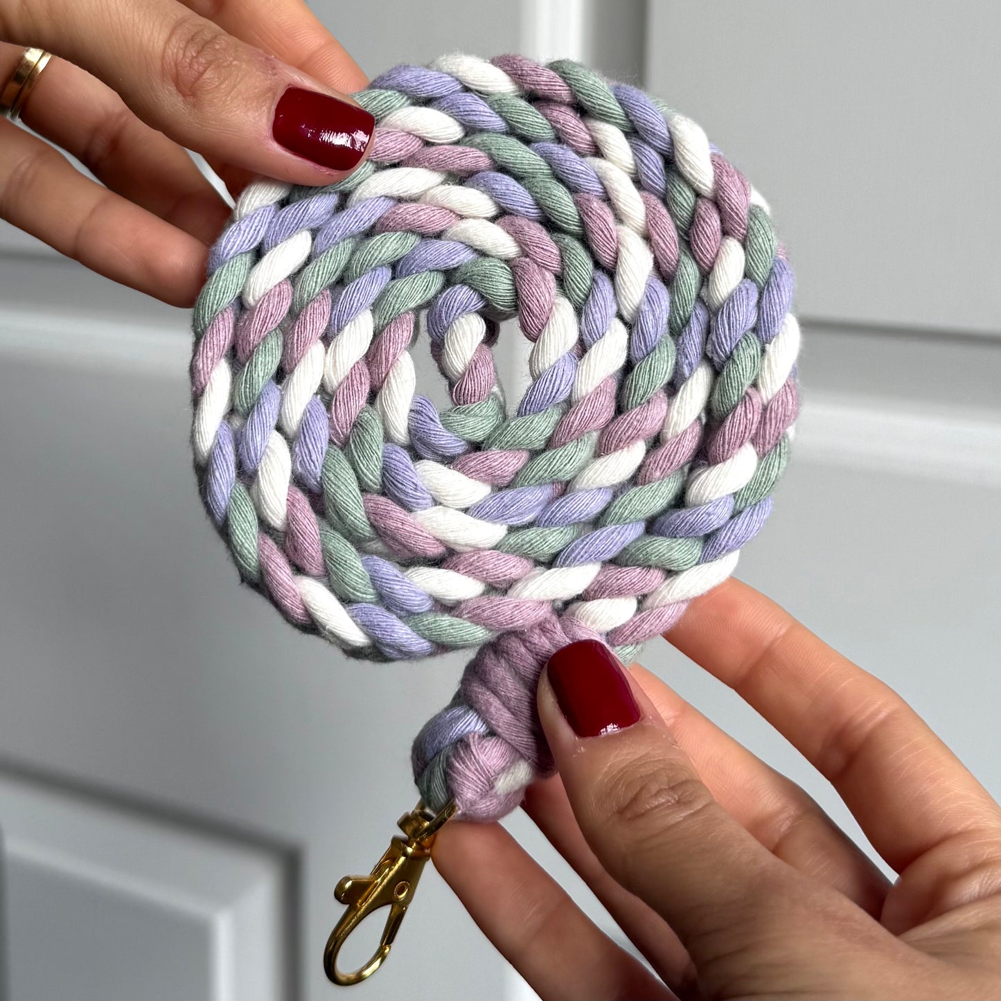 phone lanyard - pastel swirl