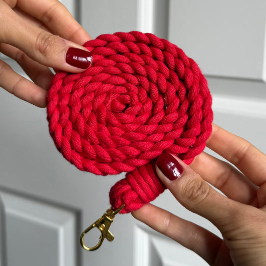 phone lanyard - bright red