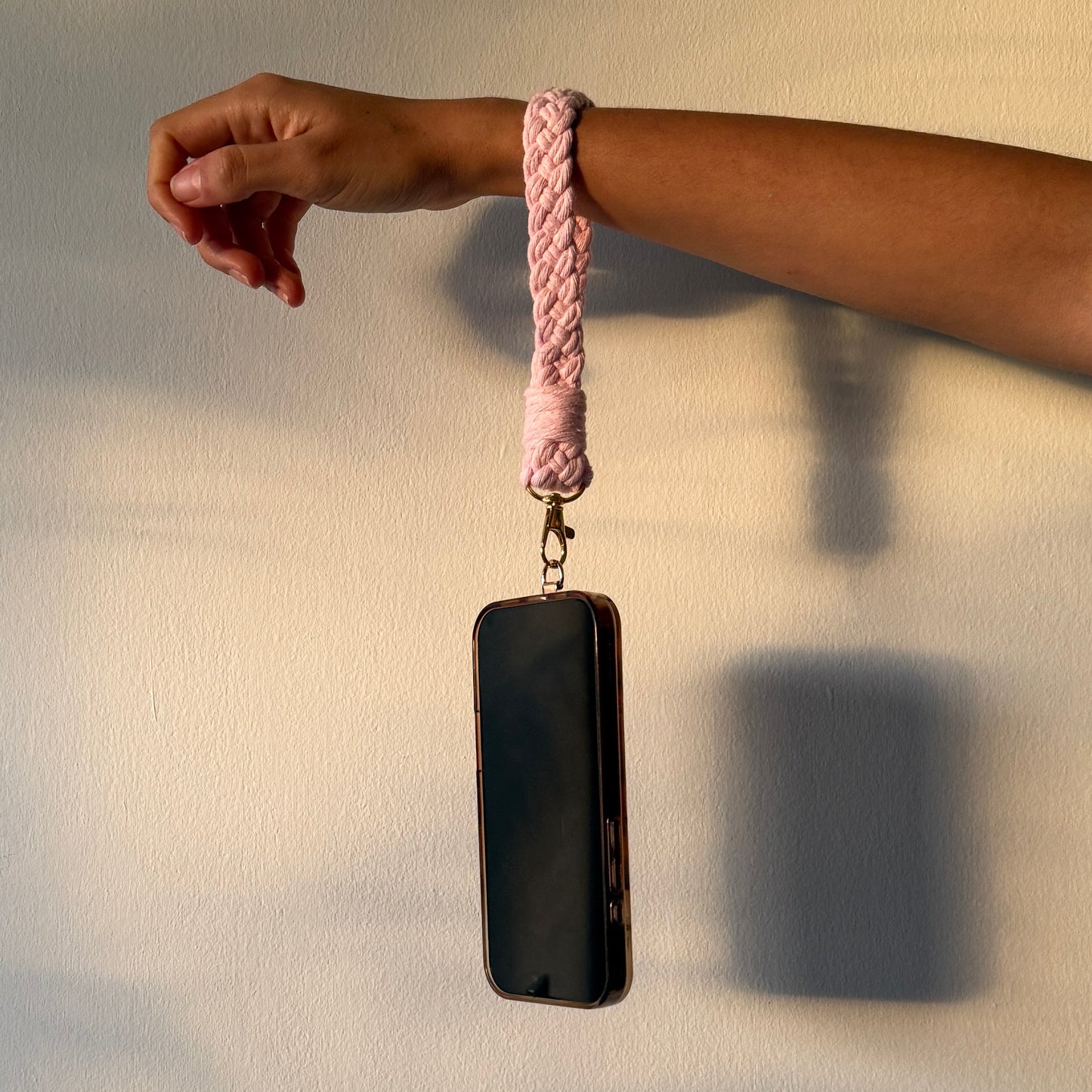 wristlet - baby pink