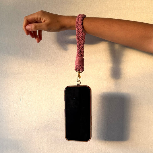 wristlet - blush pink