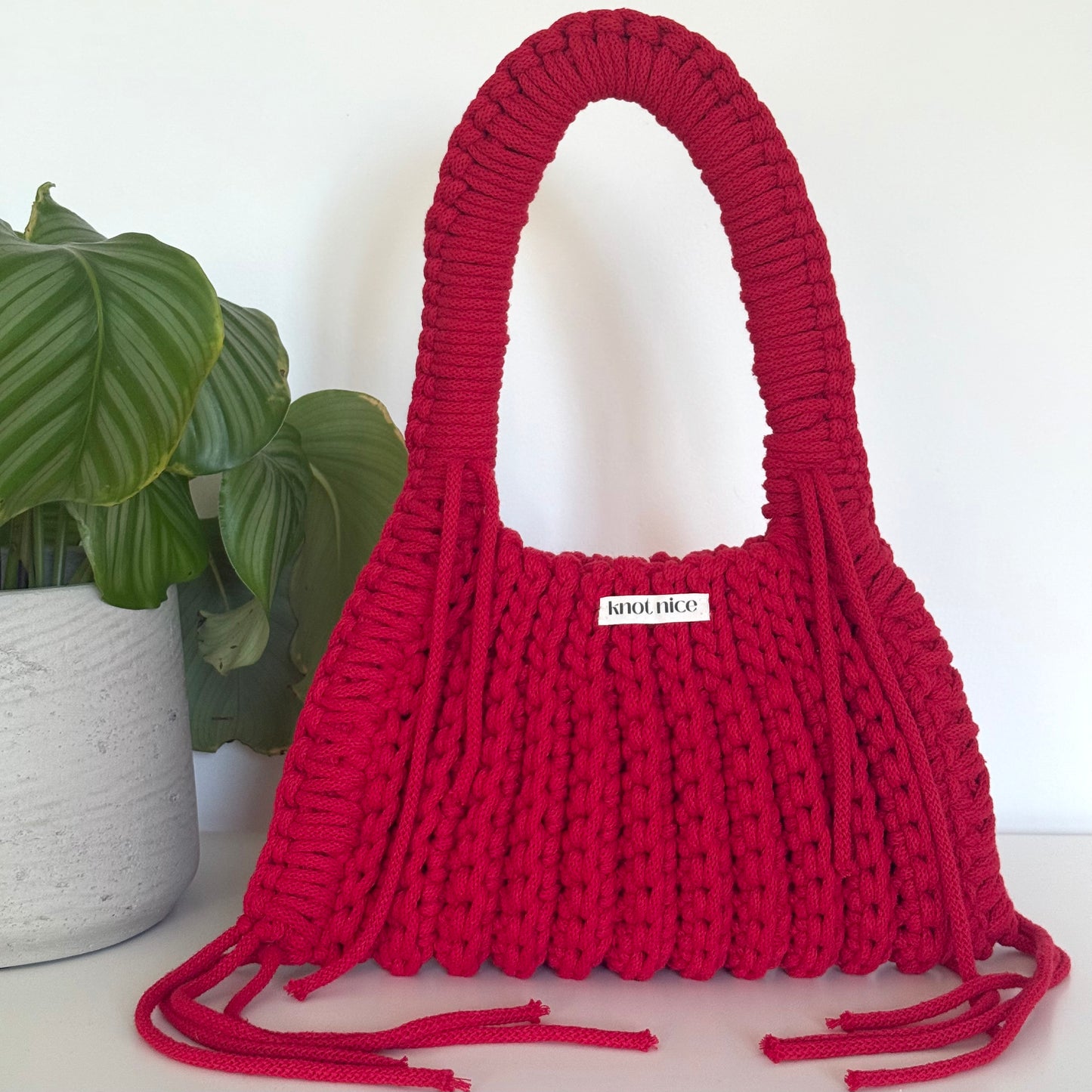 trapeze bag - red