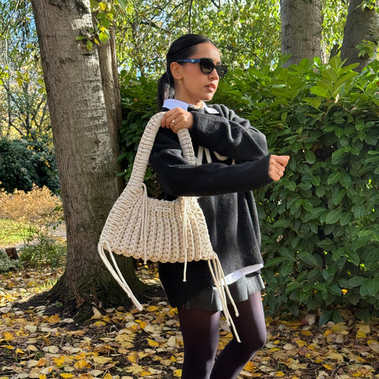 trapeze bag - beige